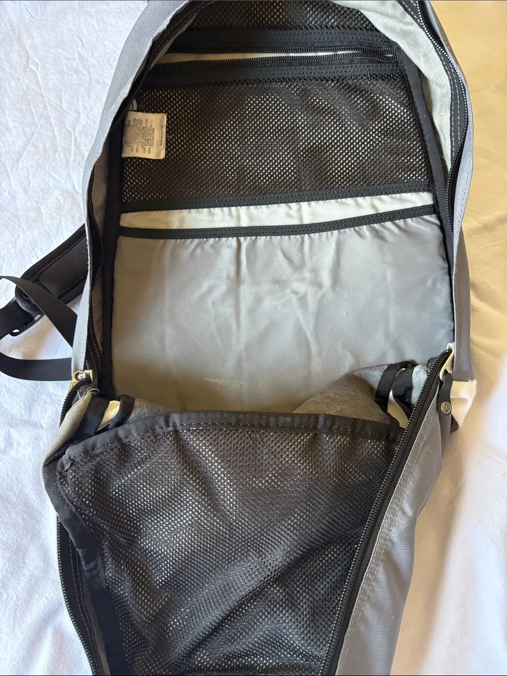 The North Face Gray & White Pandora Backpack